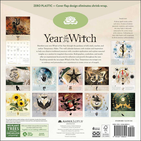 YEAR OF THE WITCH 2026 WALL CALENDAR